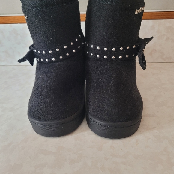 Bebe Toddler Black Boots size 7 - Picture 2 of 5